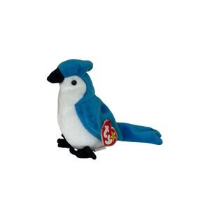 Ty Beanie Baby Rocket Blue Jay Bird Birthday March 12, 1997 03/12/97